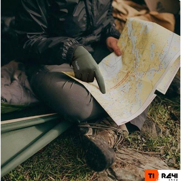 Перчатки трикотажные с улучшенным хватом Naturehike NH20FS032, размер XL, оливковый 6927595749968 фото