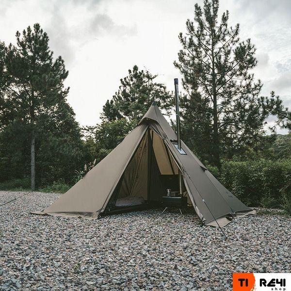 Палатка с острой верхушкой Naturehike CNK2300ZP025, коричневая 6976023922534 фото