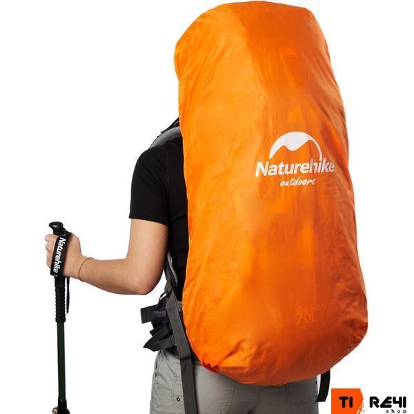 Рюкзак туристичний Naturehike NH70B070-B, 70 л + 5 л, чорно-сірий 6927595709009 фото