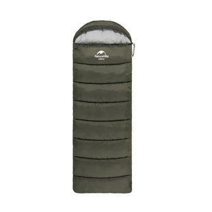 Спальник з капюшоном Naturehike U250 NH20MSD07, (6&deg;C), правий, темно-зелений 6927595767214-R фото