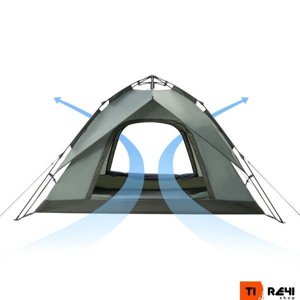 Намет тримісний автоматичний Naturehike NH21ZP008, оливково-зелений 6927595777442 фото