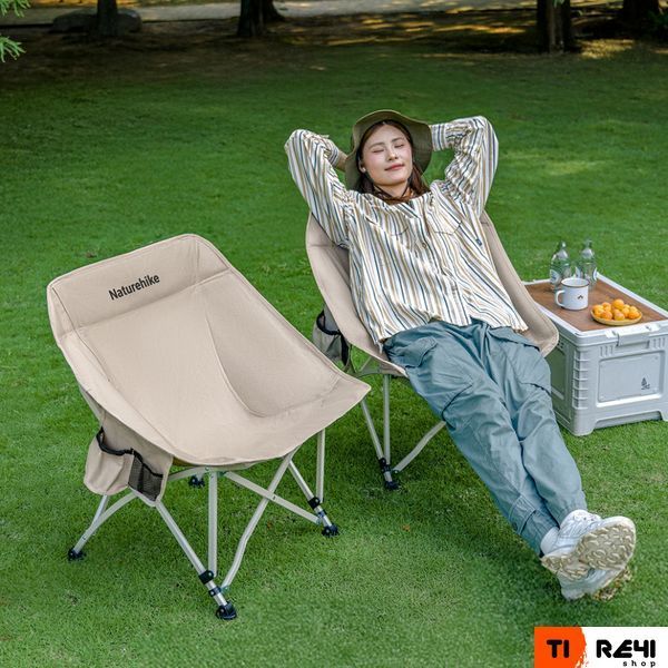 Стілець складаний Naturehike Stellaluna T04 CNK2550JJ022, вуглецева сталь, чорний 6977465866004 фото