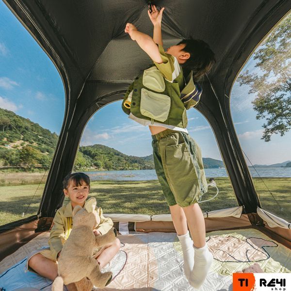 Палатка трехместная автоматическая с тентом Naturehike Ango CNK2550WS010, S, серая 6927595785782 фото