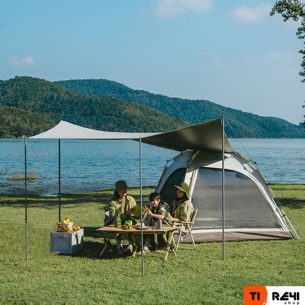 Палатка трехместная автоматическая с тентом Naturehike Ango CNK2550WS010, S, серая 6927595785782 фото