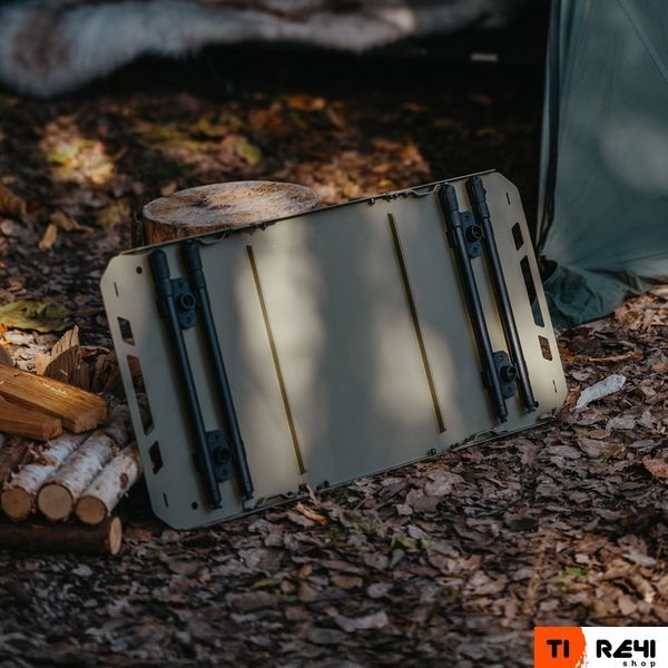 Складной стол Naturehike CNK2450JJ025, 80х40 см, алюминий, оливковый 6977465868626 фото