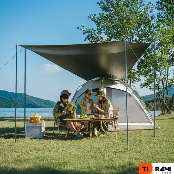 Палатка трехместная автоматическая с тентом Naturehike Ango CNK2550WS010, S, серая 6927595785782 фото