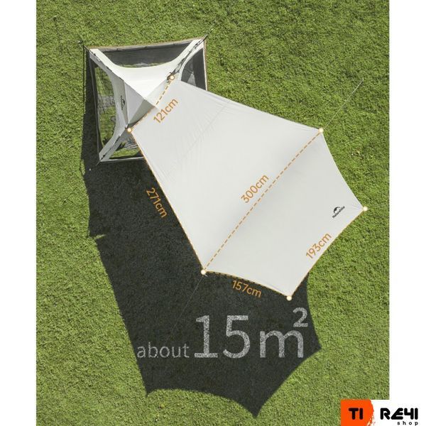 Палатка трехместная автоматическая с тентом Naturehike Ango CNK2550WS010, S, серая 6927595785782 фото