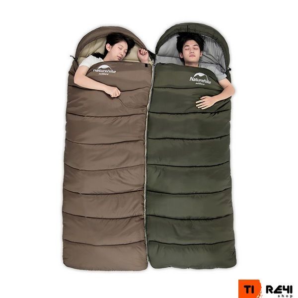 Спальник с капюшоном Naturehike U350S NH20MSD07, (-3&deg;C), левый, коричневый 6927595764312-L фото